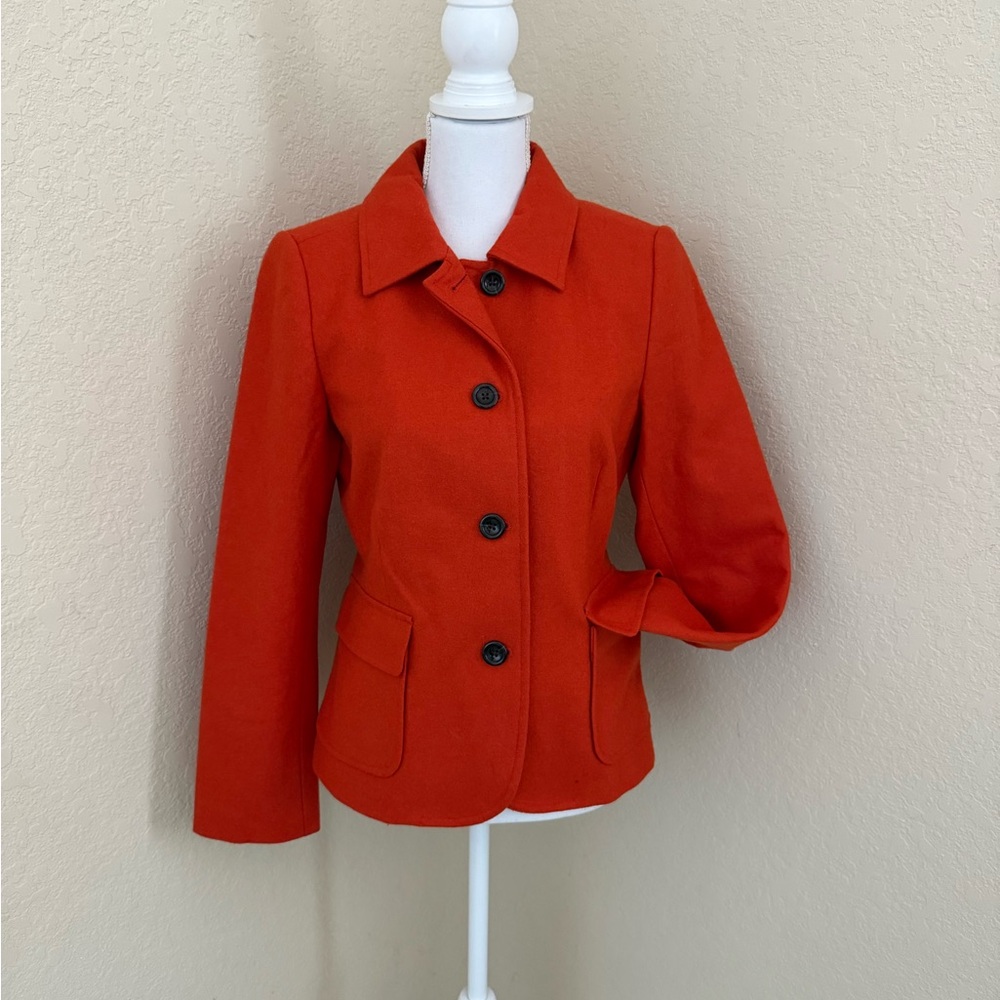 Banana Republic Vibrant Orange Preppy Blazer